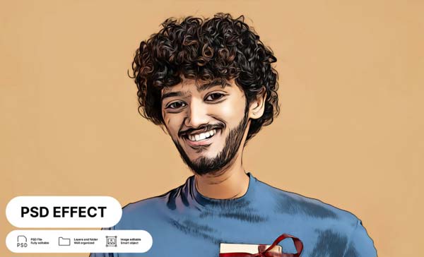 Modern Vector Art Free Photoshop Action